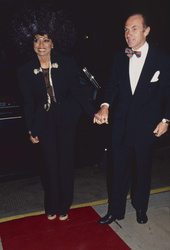 Diana Ross and Arne Naess Jr,