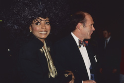 Diana Ross and Arne Naess Jr,