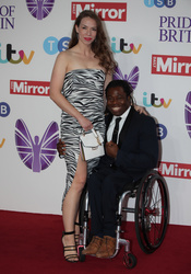 Ade Adepitan (R) and guest