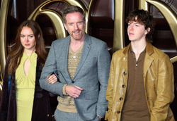 Manon McCrory-Lewis, Damian Lewis and  Gulliver McCrory-Lewis 