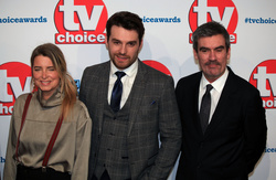 Emma Atkins, Lawrence Robb and Jeff Hordley 