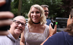 Marcus Brigstocke and Rachel Parris