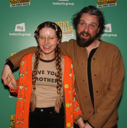 Jessie Cave and Alfie Brown