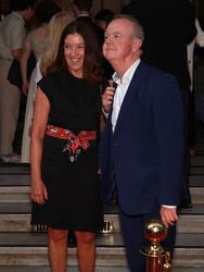 Victoria Hislop and Ian Hislop