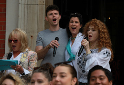 Elaine Paige,Elaine Paige, Charlie Stemp, Stephanie J. Block and Bernadette Peters