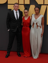 Channing Tatum, Zoe Kravitz and Naomi Ackie 