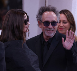 Monica Bellucci and Tim Burton