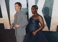 Eddie Redmayne and Lashana Lynch