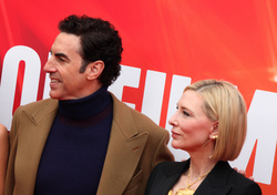 Cate Blanchett and Sacha Baron Cohen 