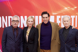 Alfonso Cuaron, Cate Blanchett, Sacha Baron Cohen and Kevin Kline 