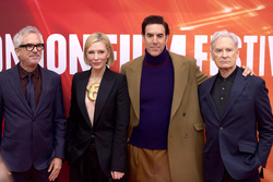 Alfonso Cuaron, Cate Blanchett, Sacha Baron Cohen and Kevin Kline 