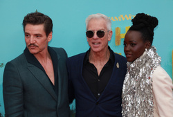 Pedro Pascal, Chris Sanders and Lupita Nyong