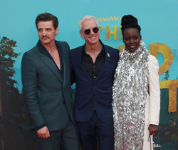 Pedro Pascal, Chris Sanders and Lupita Nyong