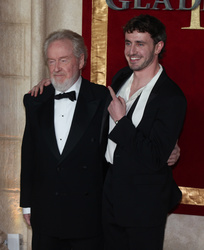 Ridley Scott and Paul Mescal 