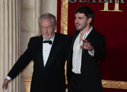 Ridley Scott and Paul Mescal 