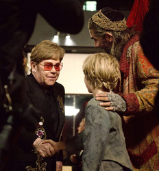 Elton John,  Simon Lipkin and Jack Philpott   