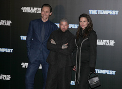 Tom Hiddleston, Jamie Lloyd and Hayley Atwell