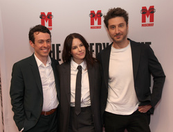Jonathan Sayer, Emily Hampshire and Terry Matalas 