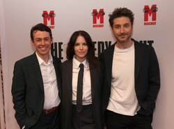 Jonathan Sayer, Emily Hampshire and Terry Matalas 