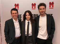 Jonathan Sayer, Emily Hampshire and Terry Matalas 