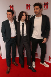 Jonathan Sayer, Emily Hampshire and Terry Matalas 