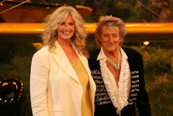 Penny Lancaster and Rod Stewart