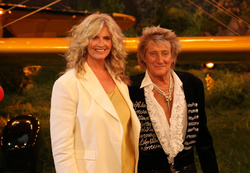 Penny Lancaster and Rod Stewart