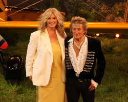 Penny Lancaster and Rod Stewart