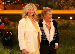 Penny Lancaster and Rod Stewart